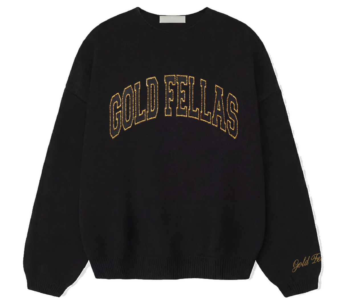 GOLD FELLAS BLACK PATCH HOODIE