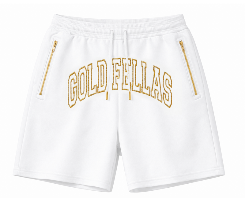 GOLD FELLAS WHITE PATCH SHORTS