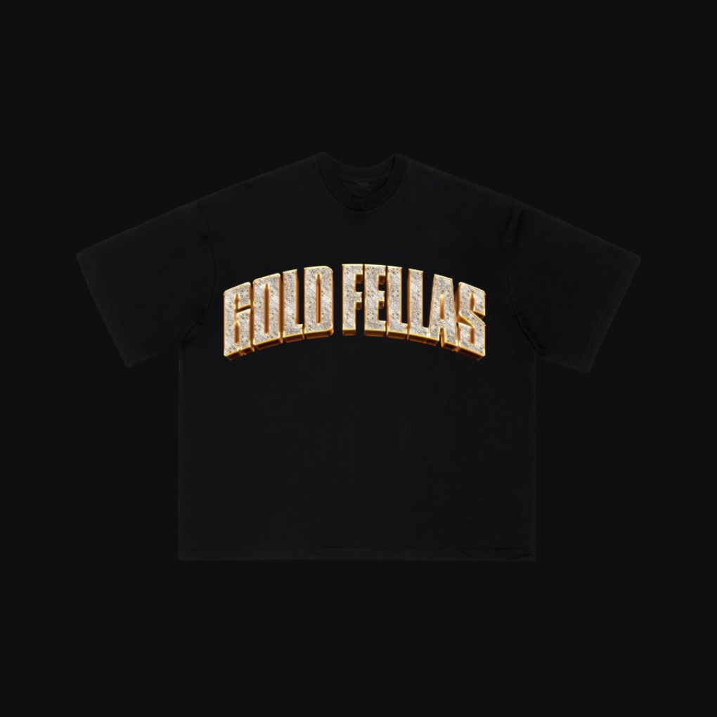 T-SHIRT GOLDFELLAS LUPO ORO