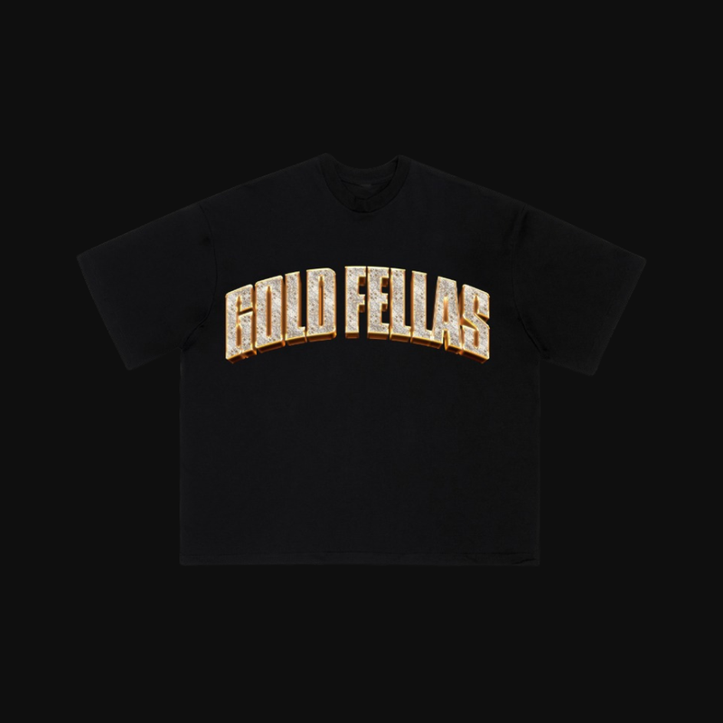 T-SHIRT GOLDFELLAS LUPO ORO