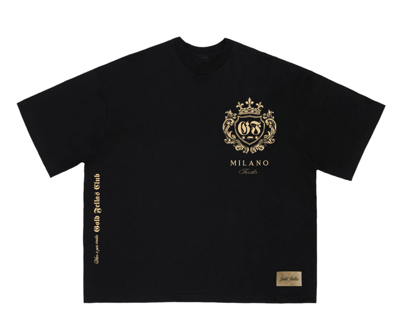 GOLD FELLAS DOBERMANN BLACK TEE