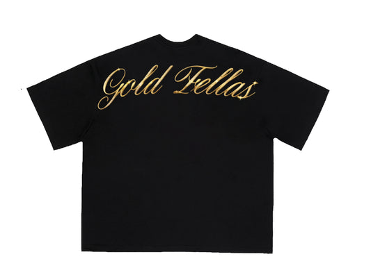 GOLD FELLAS LINGOTTO BLACK TEE