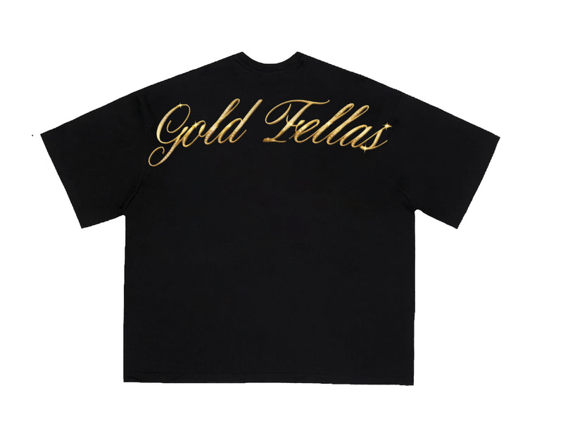 GOLD FELLAS LINGOTTO BLACK TEE