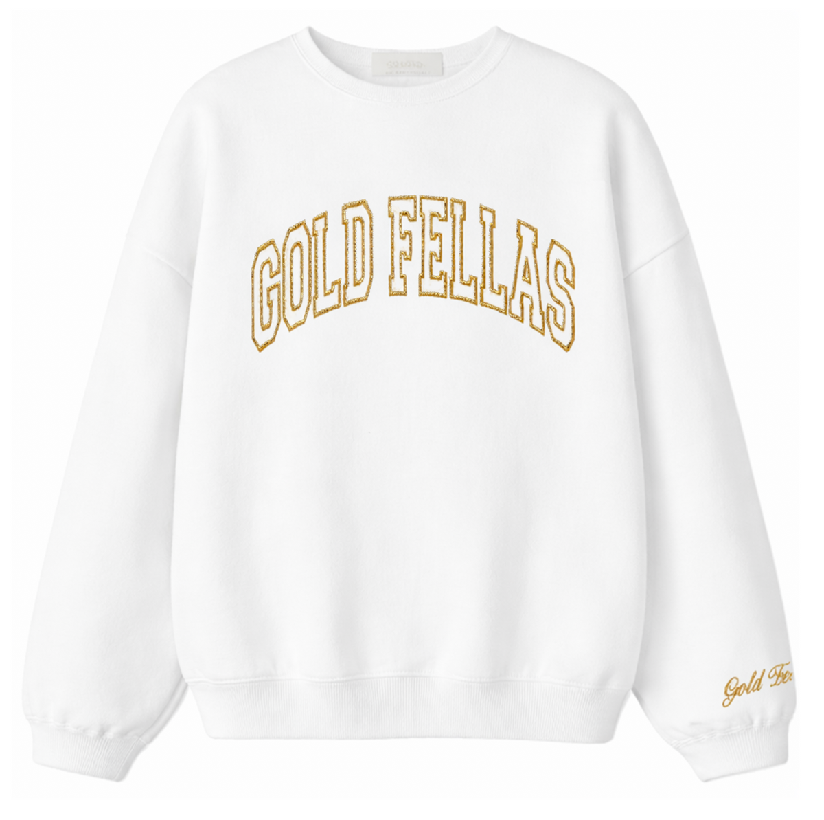 GOLD FELLAS WHITE PATCH HOODIE